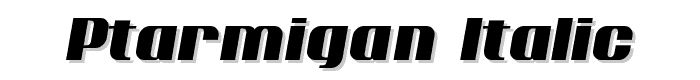 Ptarmigan Italic font